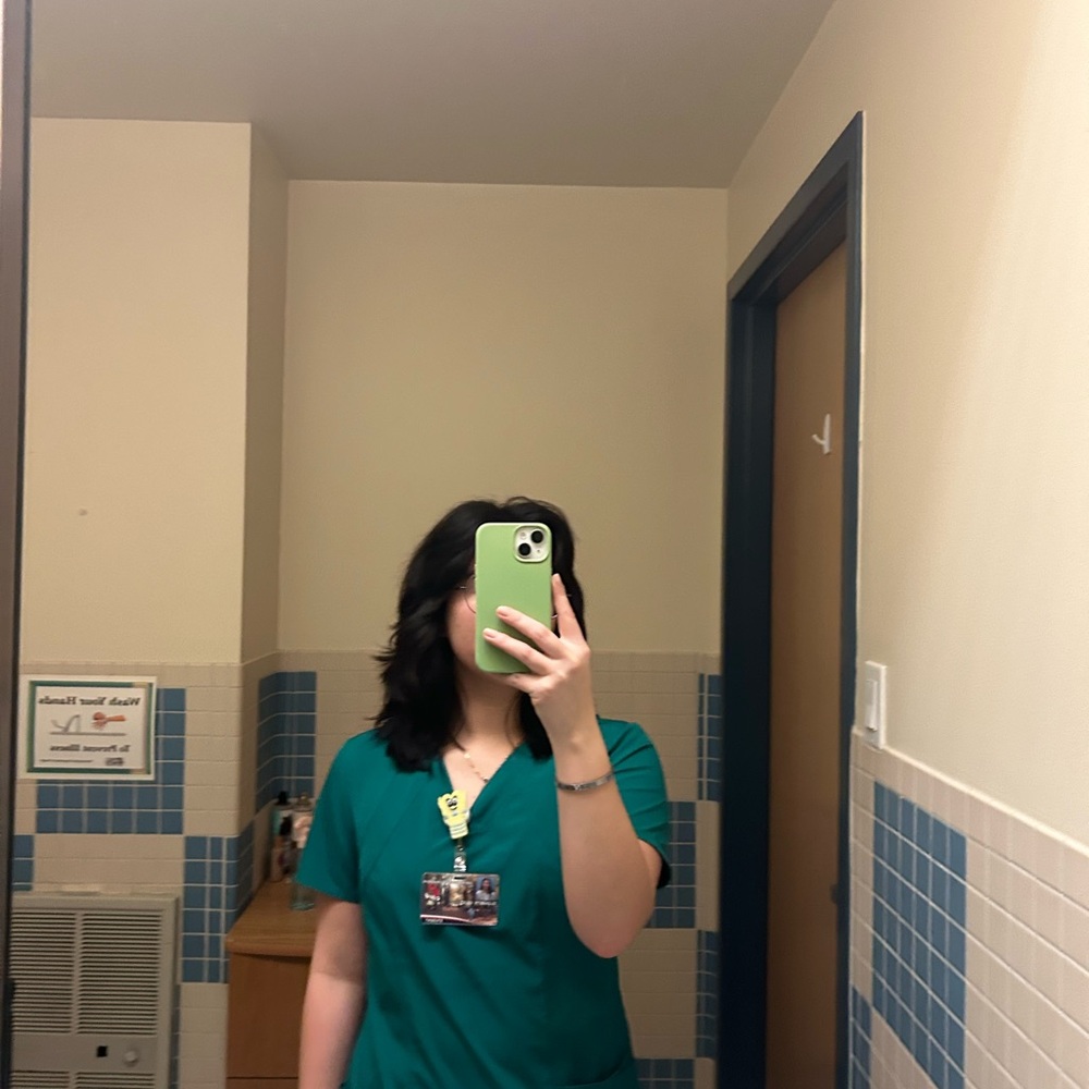 Selling hunter green scrubs! I have pants, and sets available. Message me!